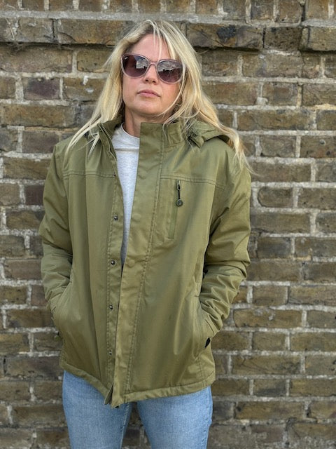 Women s Olive Lightweight Performance Waterproof Jacket