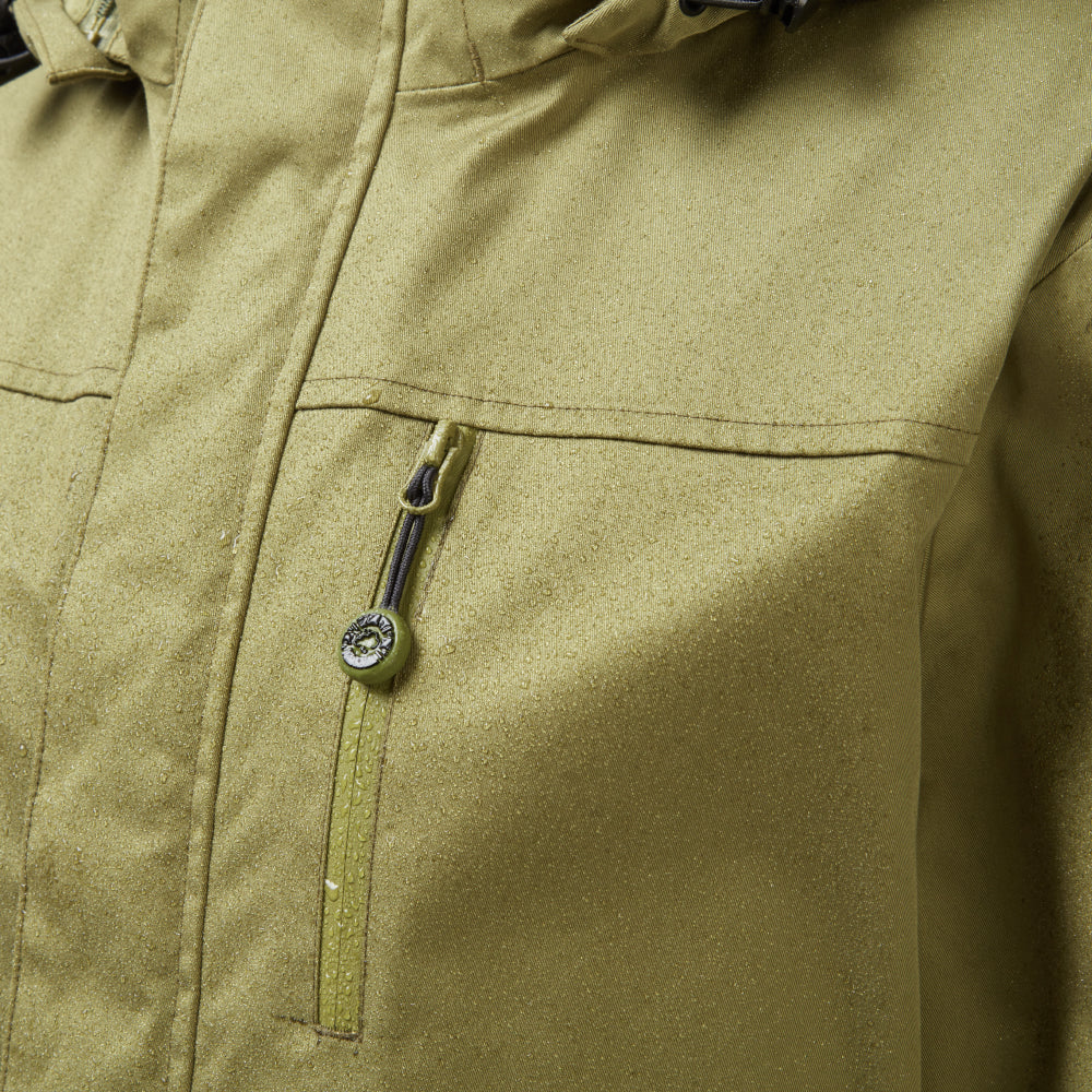 Women's Olive Wanderer Performance Waterproof Jacket