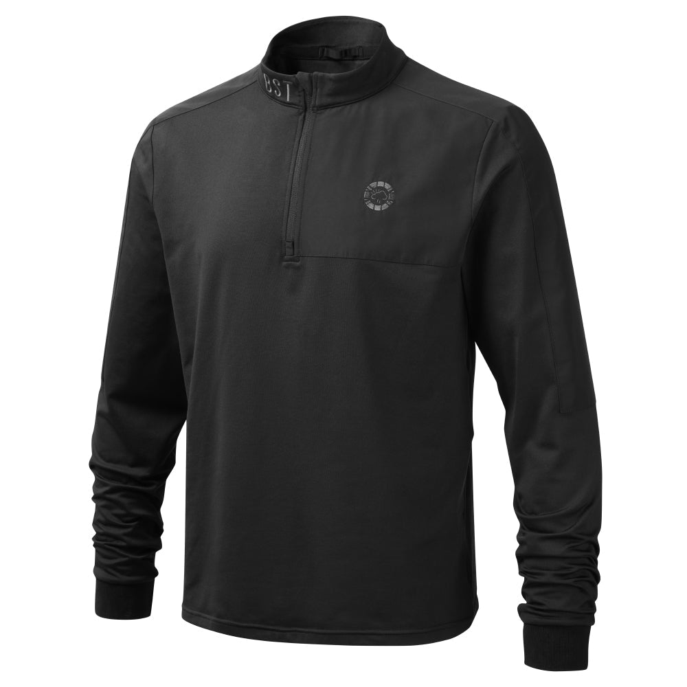 Men's Black Explorer Midlayer Pullover Top