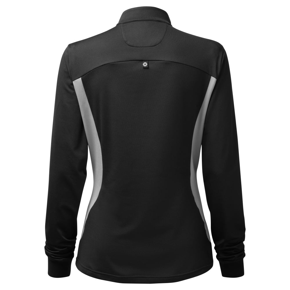 Women's Black & Grey Explorer Midlayer Pullover Top