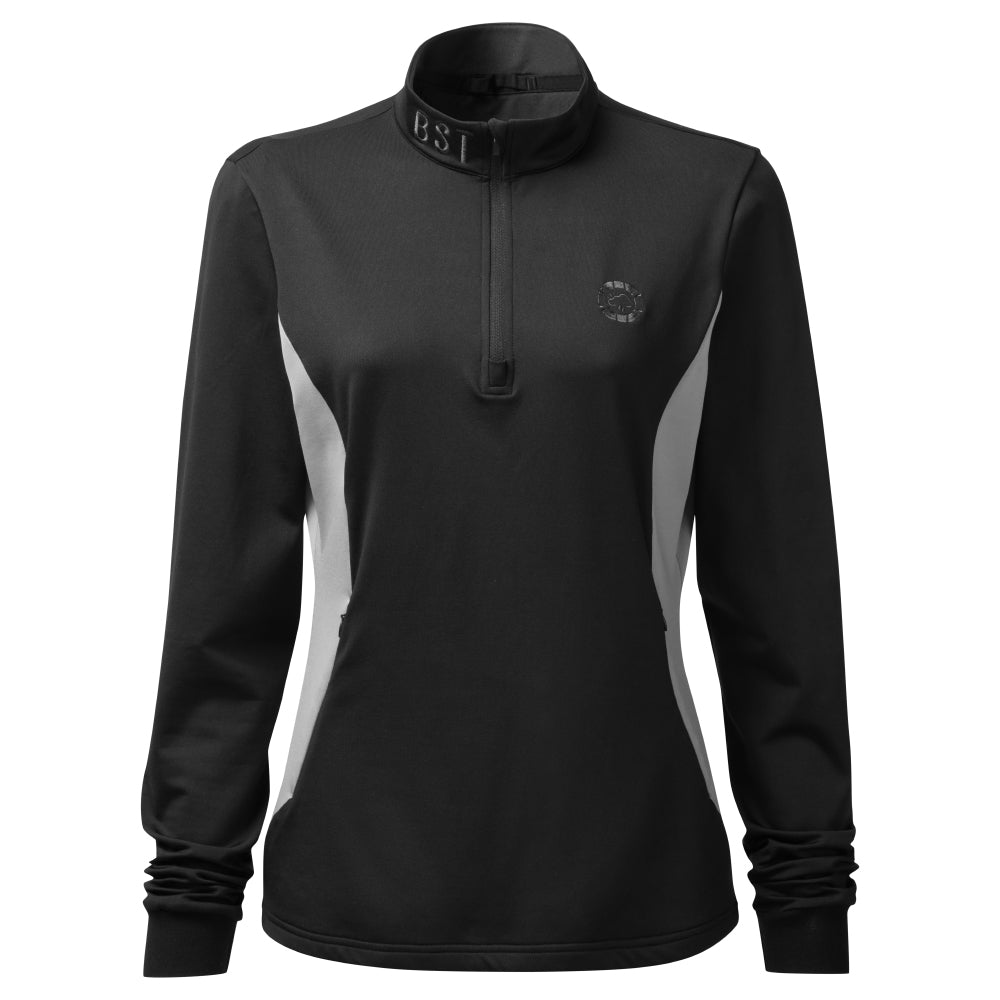 Women's Black & Grey Explorer Midlayer Pullover Top