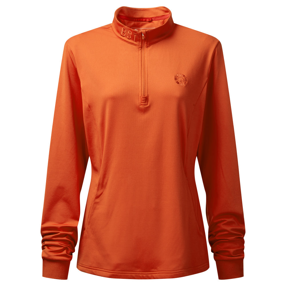 Women's Burnt Orange Explorer Midlayer Pullover Top